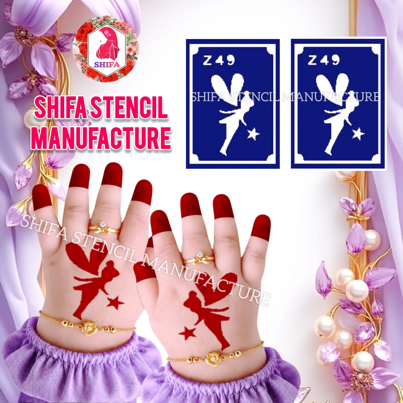 Z 49 Magic Fairy - Sticker overview - Shifa Stencil Manufacturer